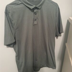 Lululemon Striped Polo Shirt - Green